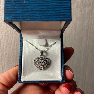 Sterling silver heart necklace